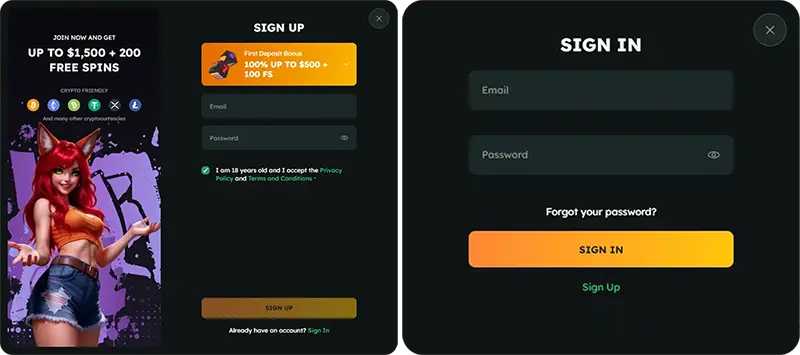 FoxSlots Casino Registration & Login